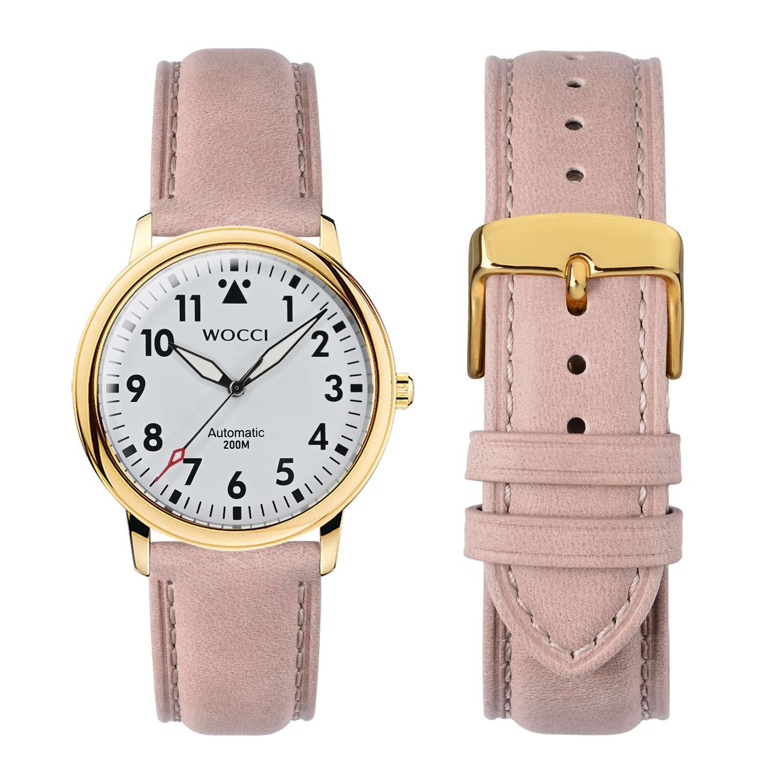 WOCCI Vintage Leather Watch Band 14 15 16 17 18 19 20 21 22 23 24mm Strap