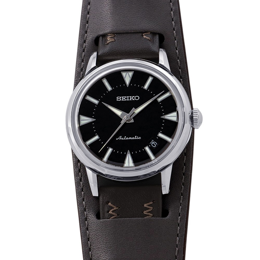 SEIKO Prospex Limited 1959 bottles 36.6mm Stainless Steel/Leather Black Dial…
