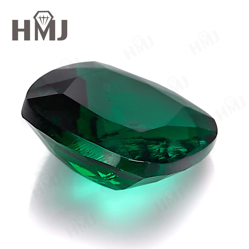 Certified Zambian Emerald Pear Cut Round Cushion Lab Grown Loose Emerald Jewelry