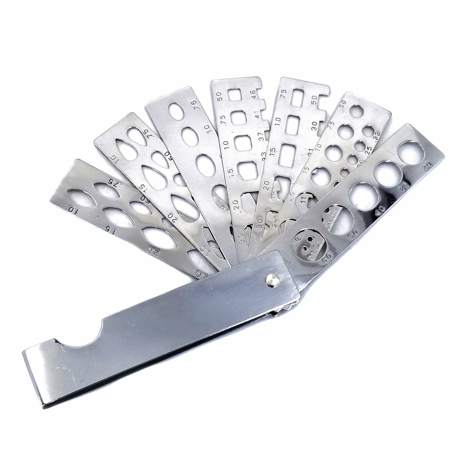 7 Arm 36 Stone Sizes Diamond and Gem Fan Pocket Gauge – NEW