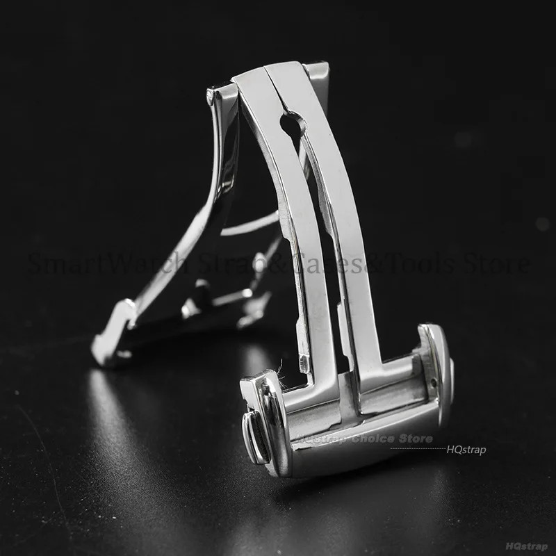 16mm-20mm Watchband Folding Buckle Stainless Steel Deployment Clasp For Omega
