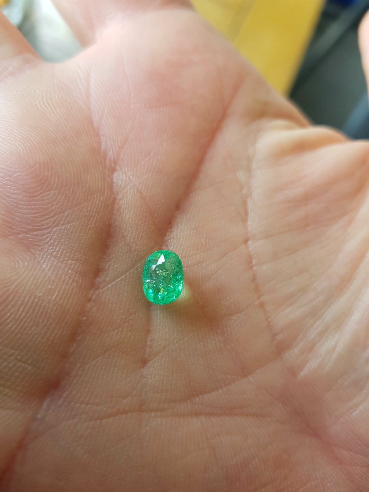 cert. COPPER PARAIBA TOURMALINE 2,09ct NEON GREEN BLUE