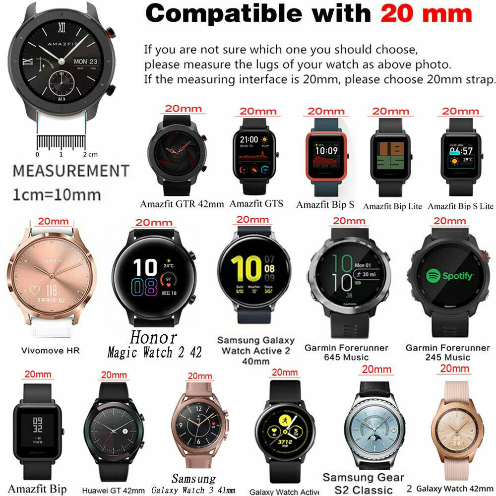 Resin Watch Band Strap For Samsung Galaxy Watch 3 41mm/Watch 4/Watch 5/Active 2