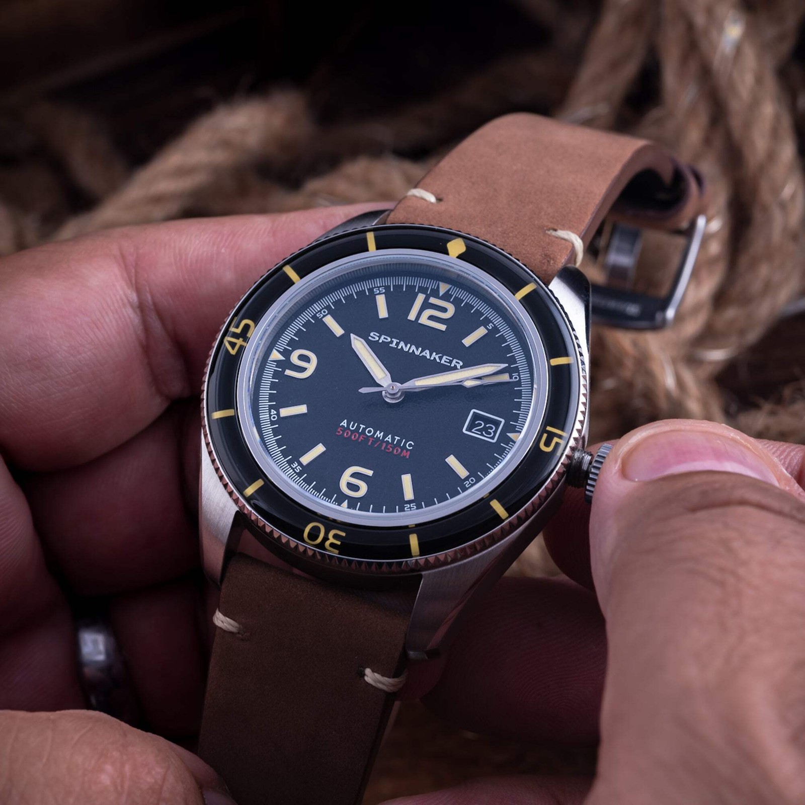 Spinnaker Fleuss Stainless Steel 43mm Japanese Automatic Wristwatch