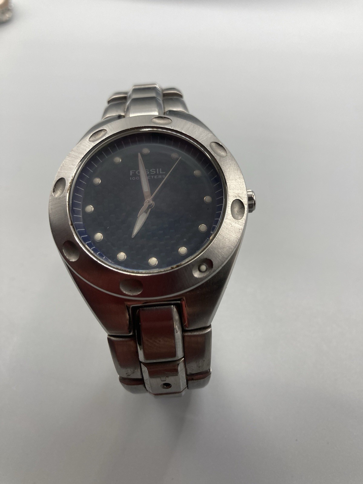 Fossil blue PR 5098 stainless 50 mm working preowned