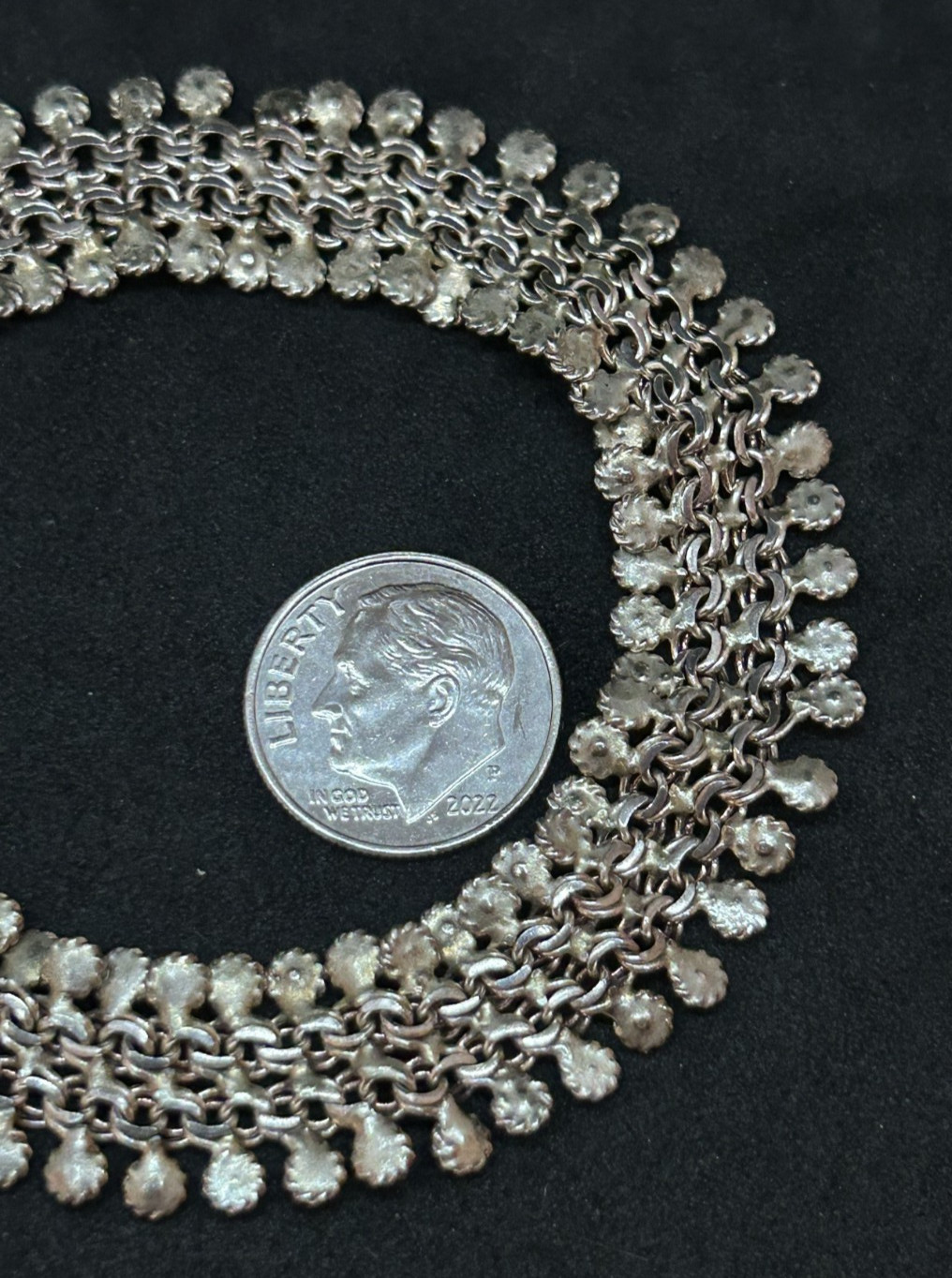 925 Sterling Chainmail Bracelet 13.7mm 7.5in – 14.82g
