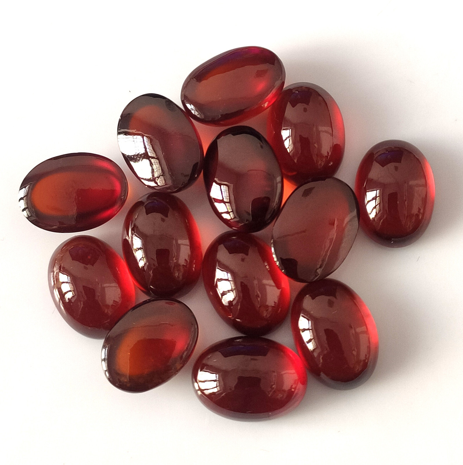 Natural Hessonite Garnet Cabochon 14X10 mm Oval Calibrated Wholesale Gemstone