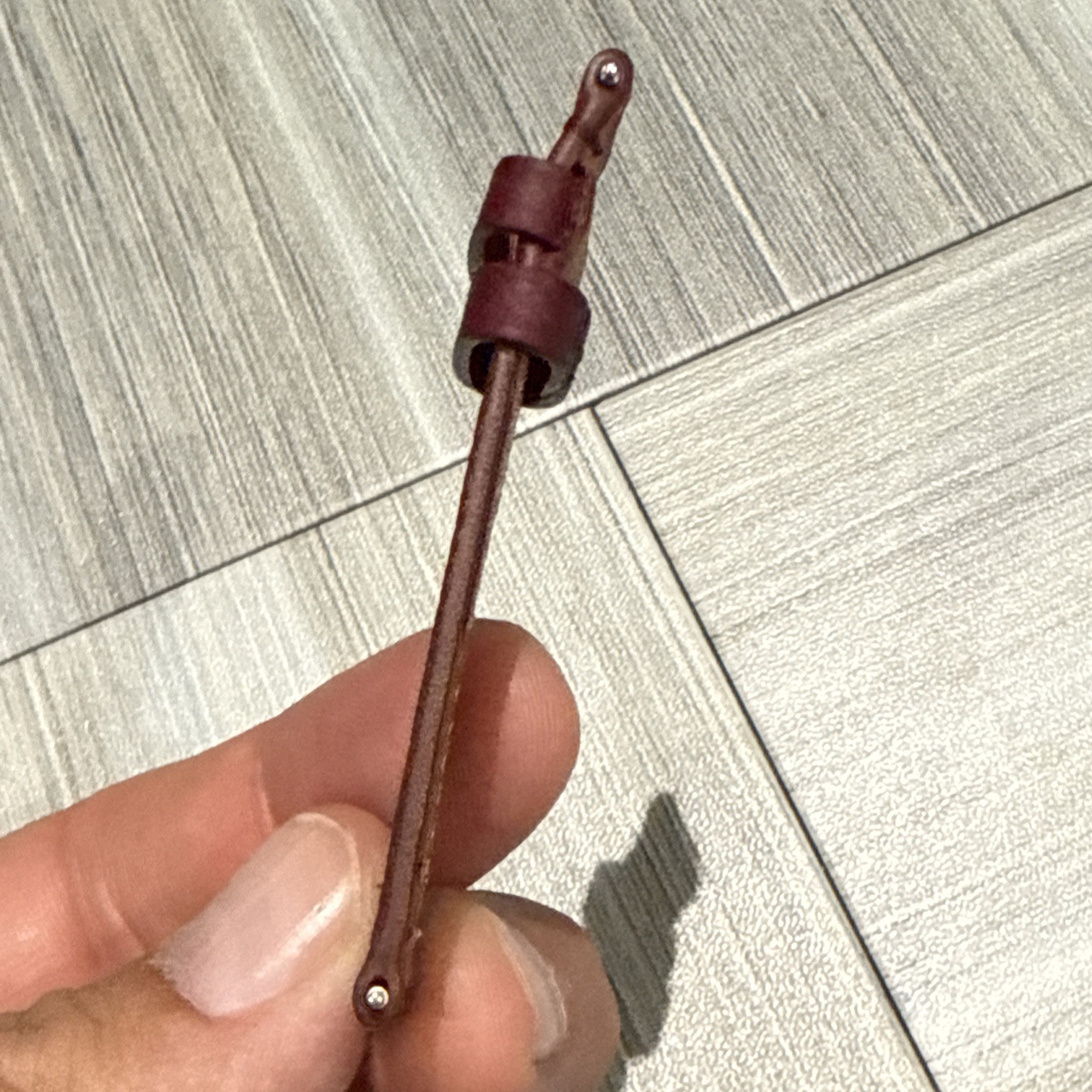 Authentic IWC Quick Release 20mm x 18mm Burgundy Swiss Calf Leather Watch Strap