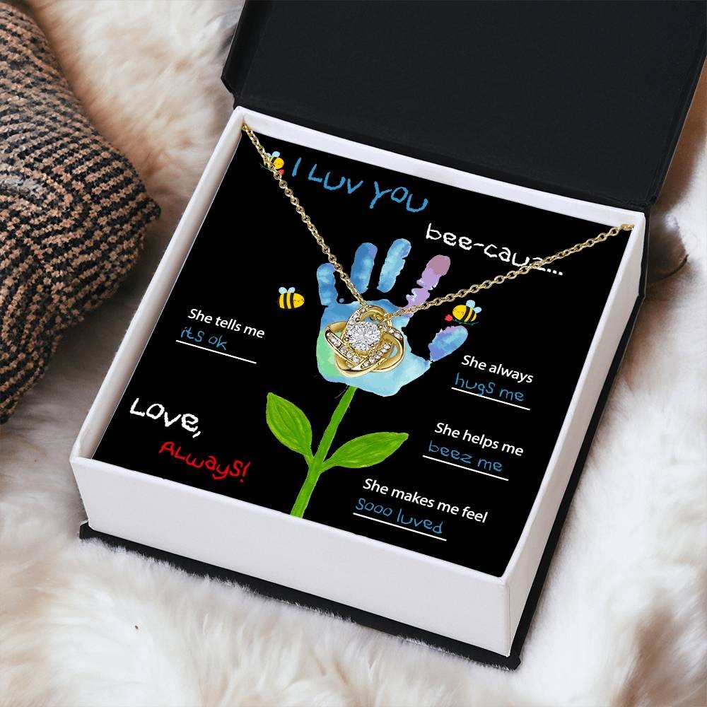 Mother’s Day from Kid Pendant Necklace Birthday Gift Wife