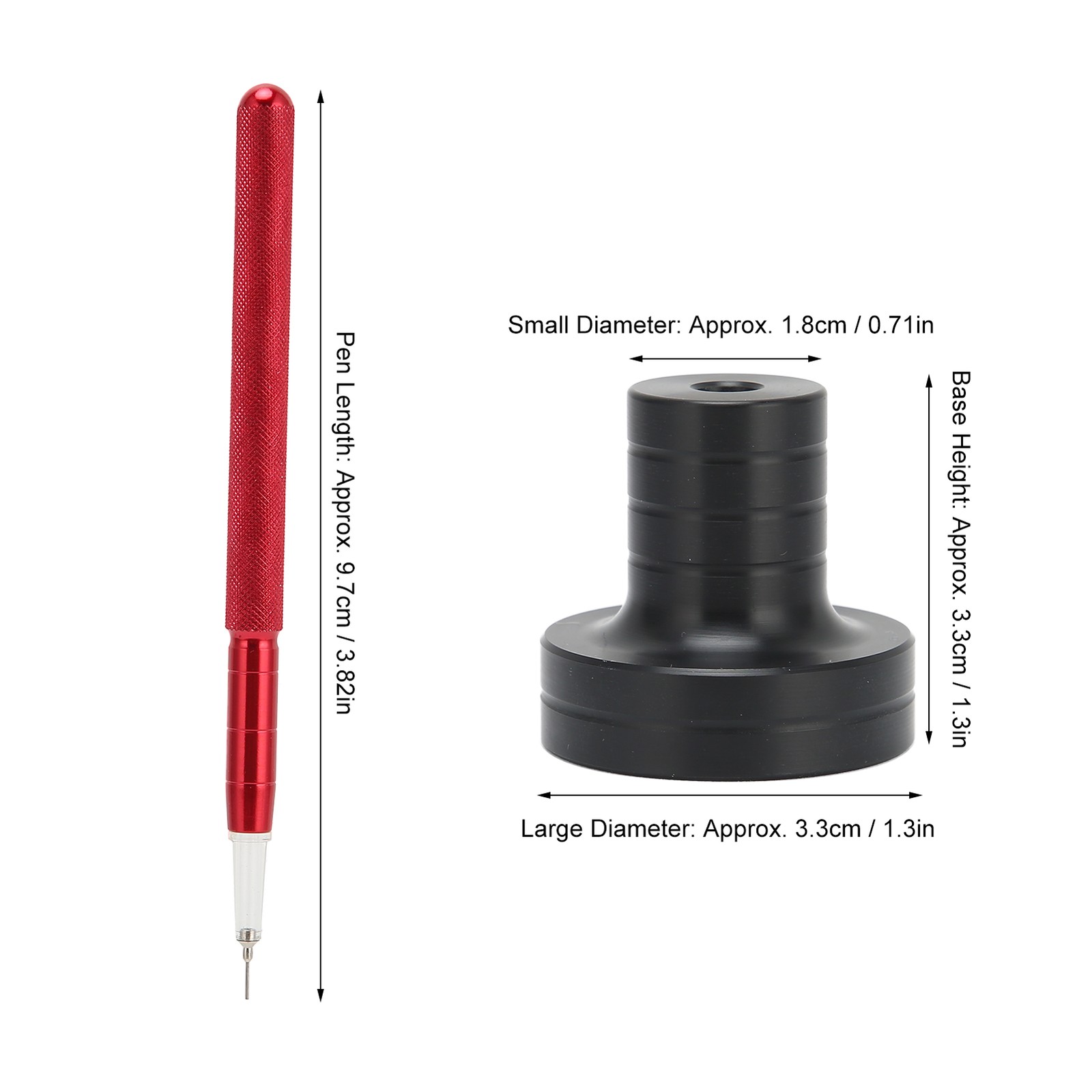 Alloy Watch Oiler Pen Lubricant Oil Needle Pen Base Set Watchmaker Repair Tool