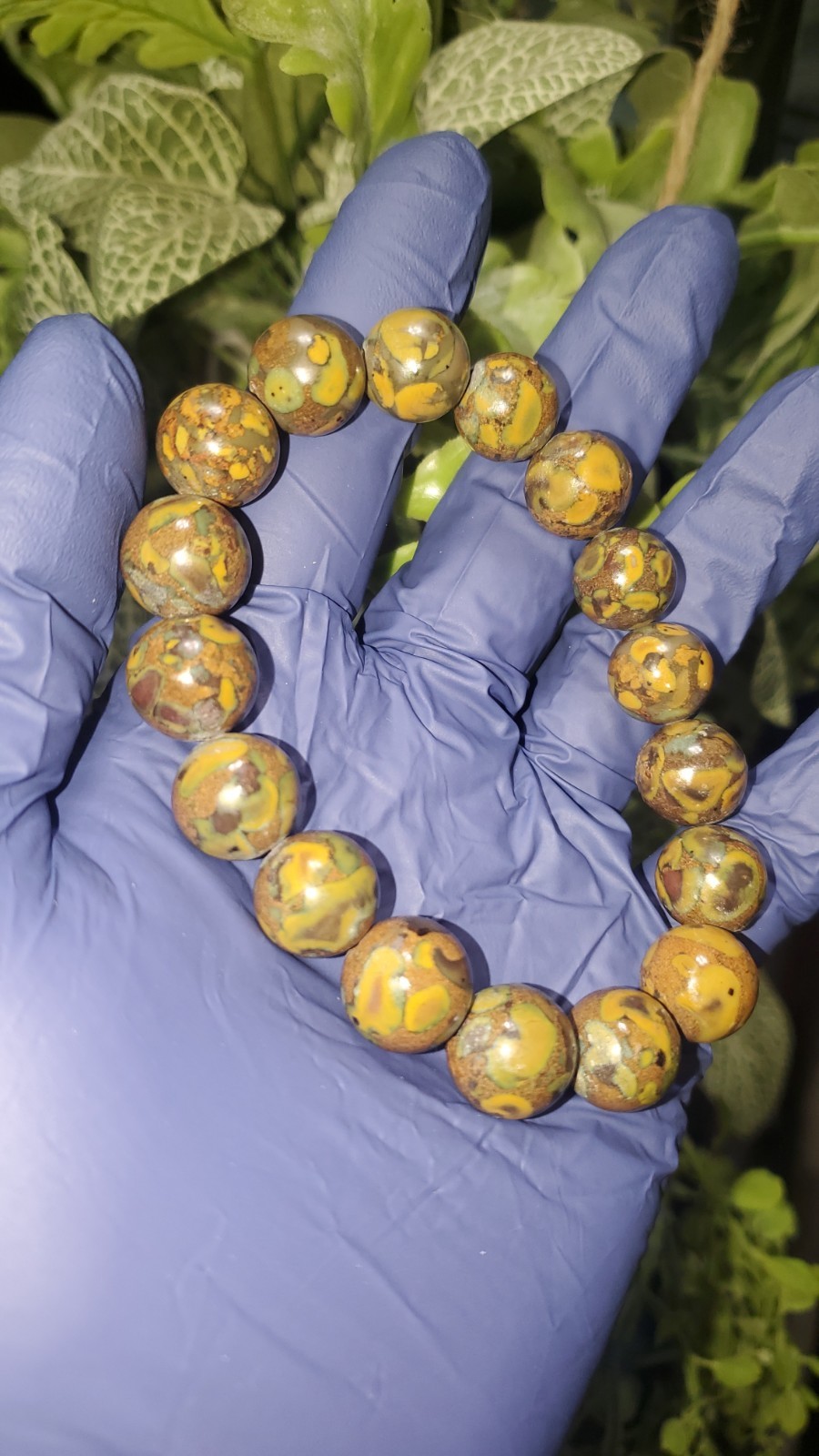 Fruit Jasper 12.2mm Bead Bracelet Crystal