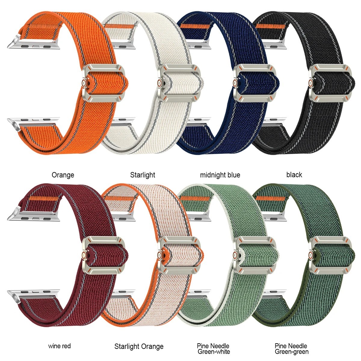 Nylon Strap Band For Apple Watch iWatch Series 10 9 8 7 6 5 SE Ultra 2 38mm-49mm