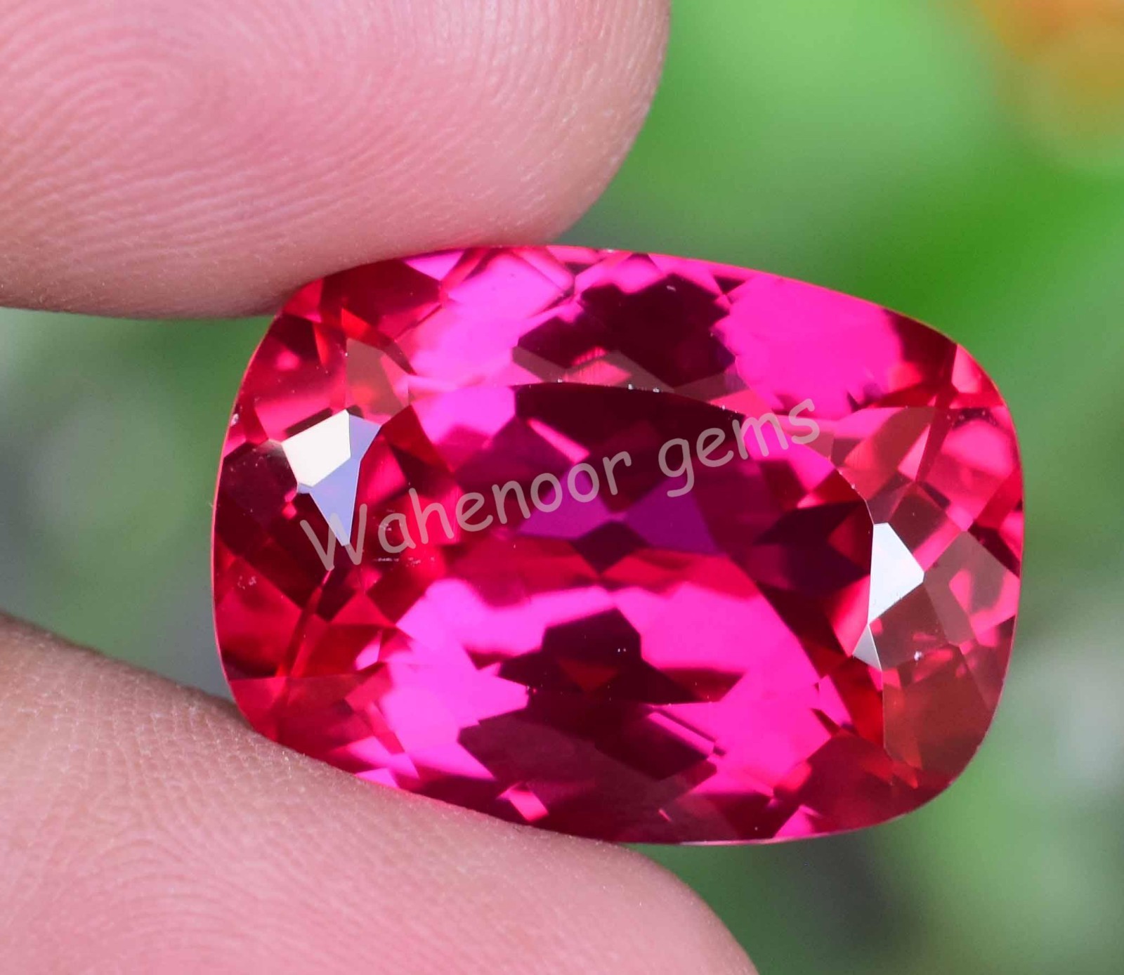 25.40 Ct Natural Mogok Pink Ruby Cushion Certified Stunning Loose Gemstone