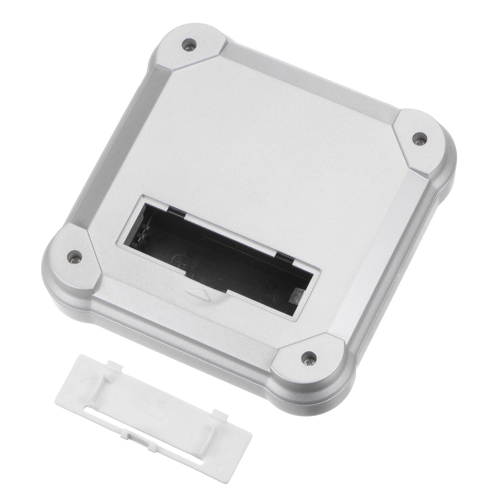 Solar Display Stand Turntable 360°Rotating Double Use ABS Silver Tone