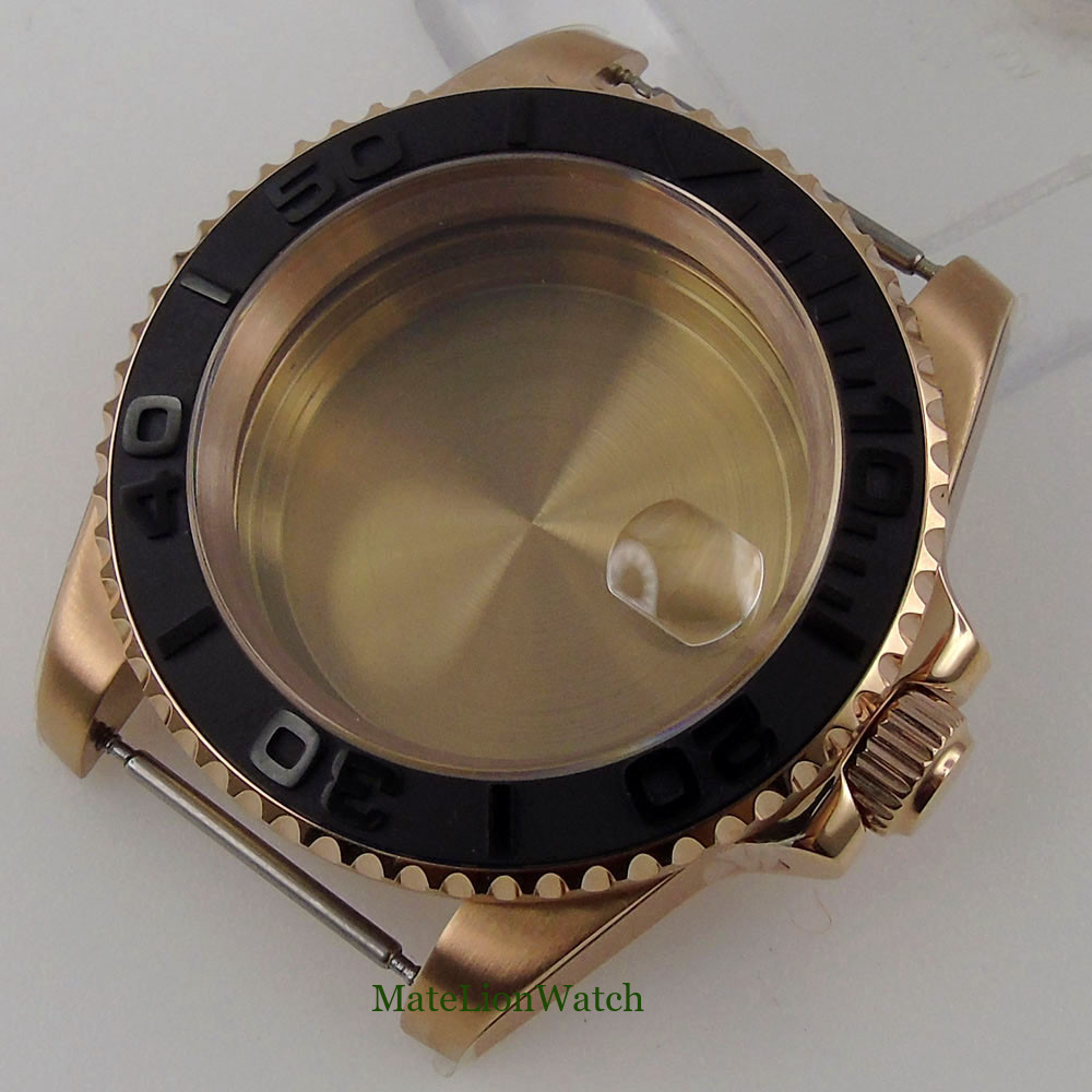 40mm Watch Case Fit NH35 Miyota8215 DG2813 ETA2836 2824 PT5000 Sapphire Crystal
