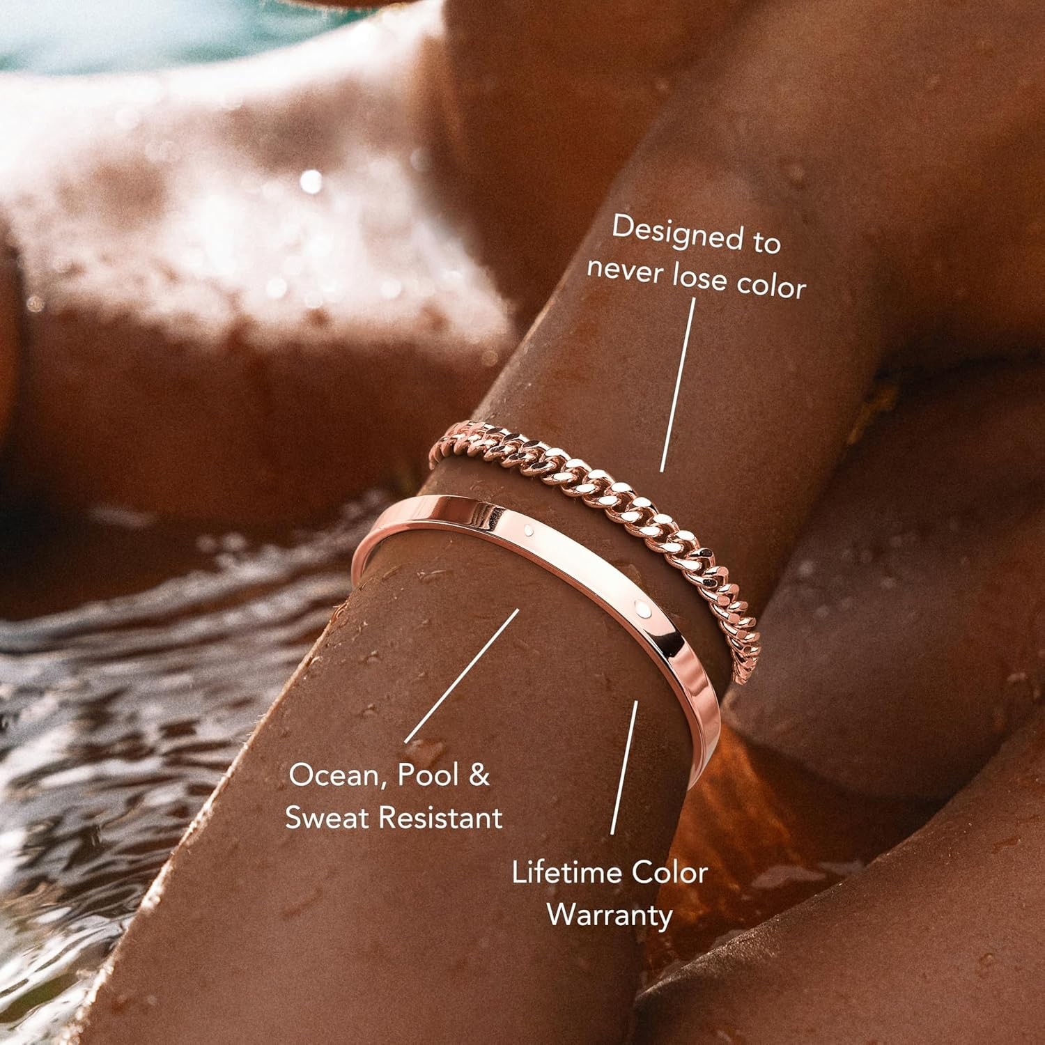 Gokeey Rose Gold Cuff Bracelets for Women,Dainty Rose Gold Bangles Bracelets …