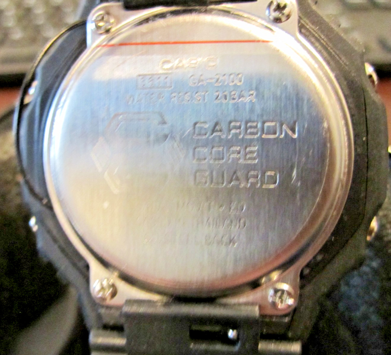 Casio GA-2100 G-Shock Watch – Black Dial Orange Accents