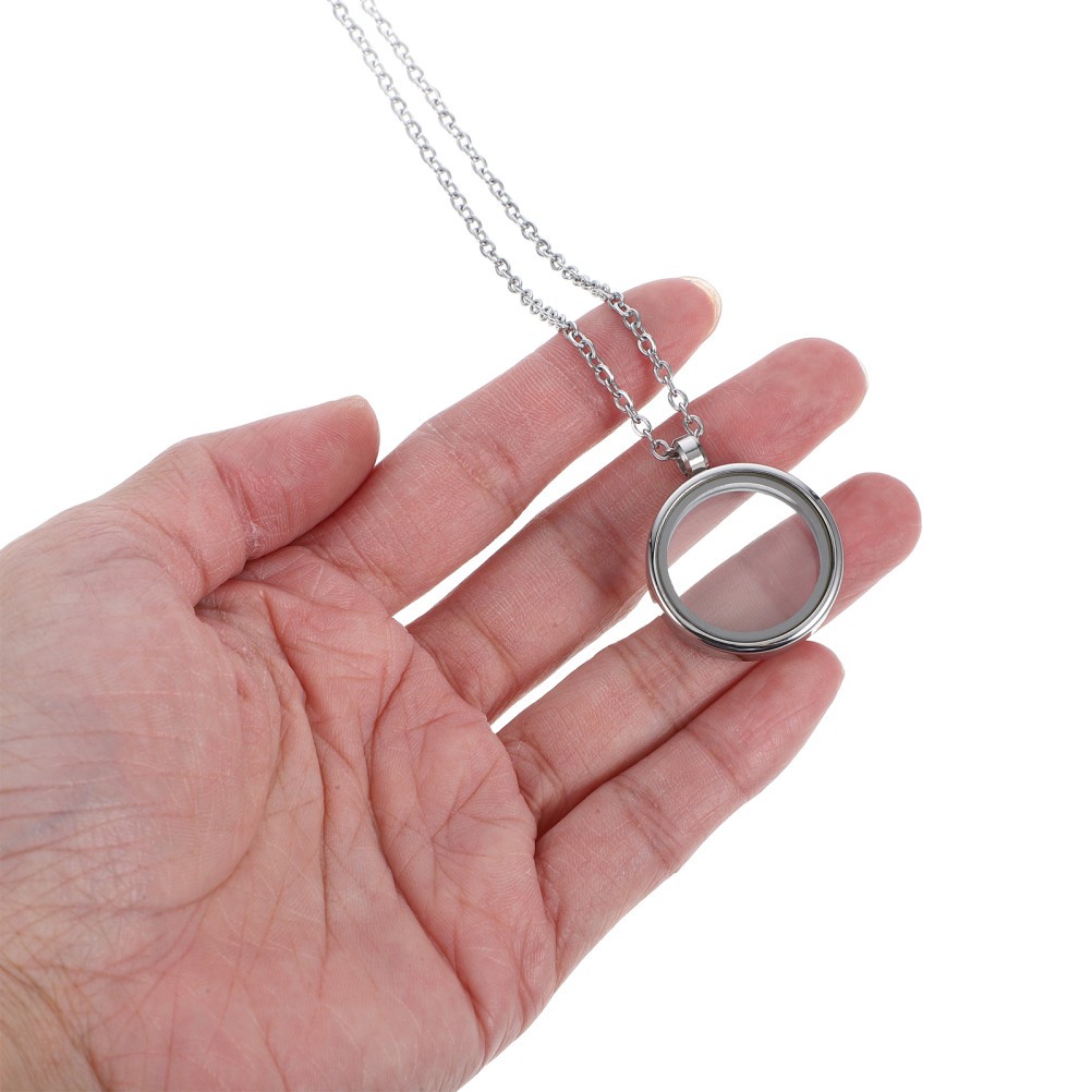 Hair Picture Charm Charms for Jewelry Making Disc Necklace Locket