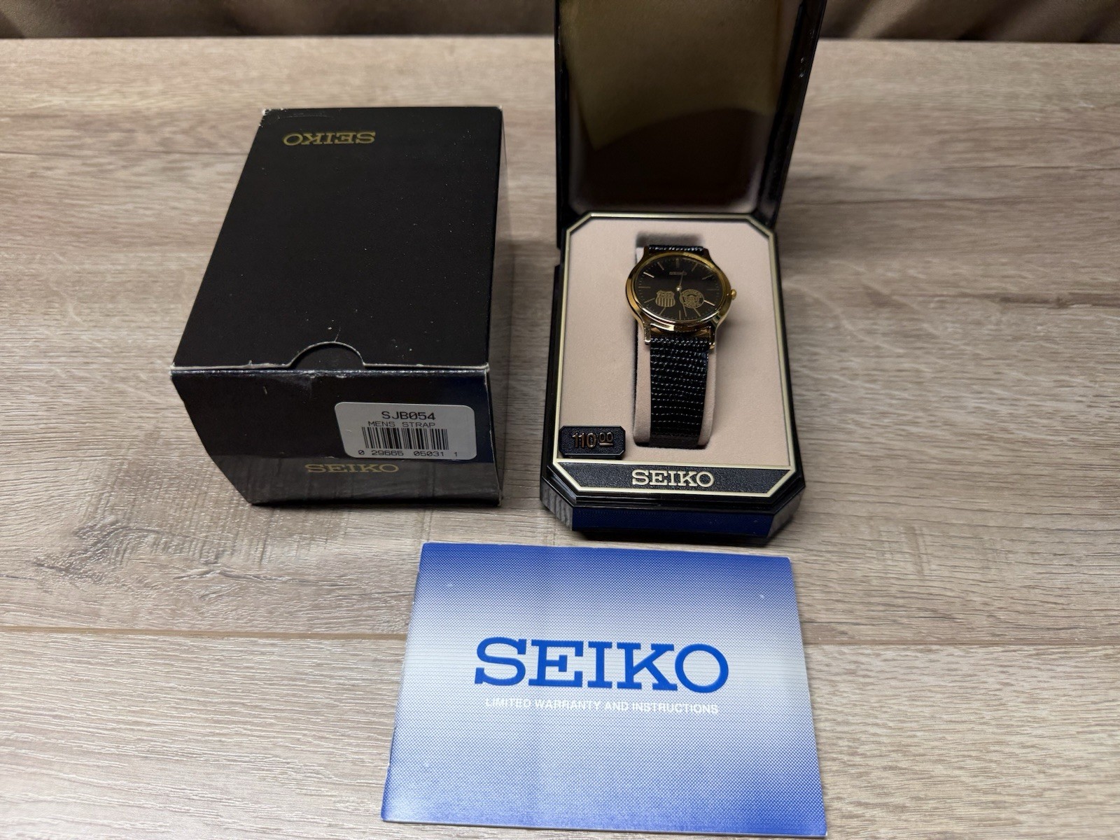 Seiko Union Pacific Railroad Southern Pacific Lines Calf Band Watch New In Box