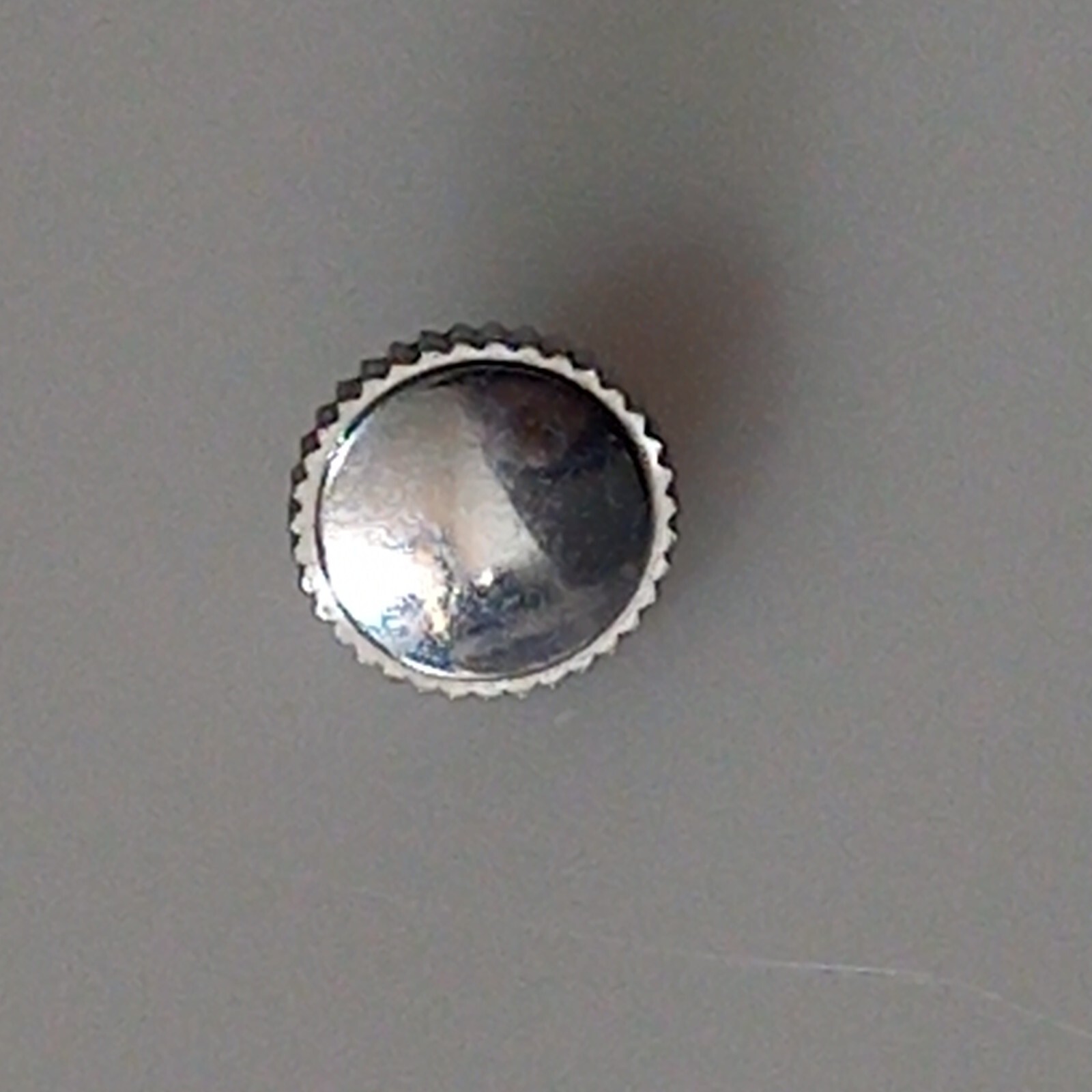 Rare Steel 6.9mm Crown For Vintage 1940-60’s Swiss Chronographs Stem: 1mm TAP 9