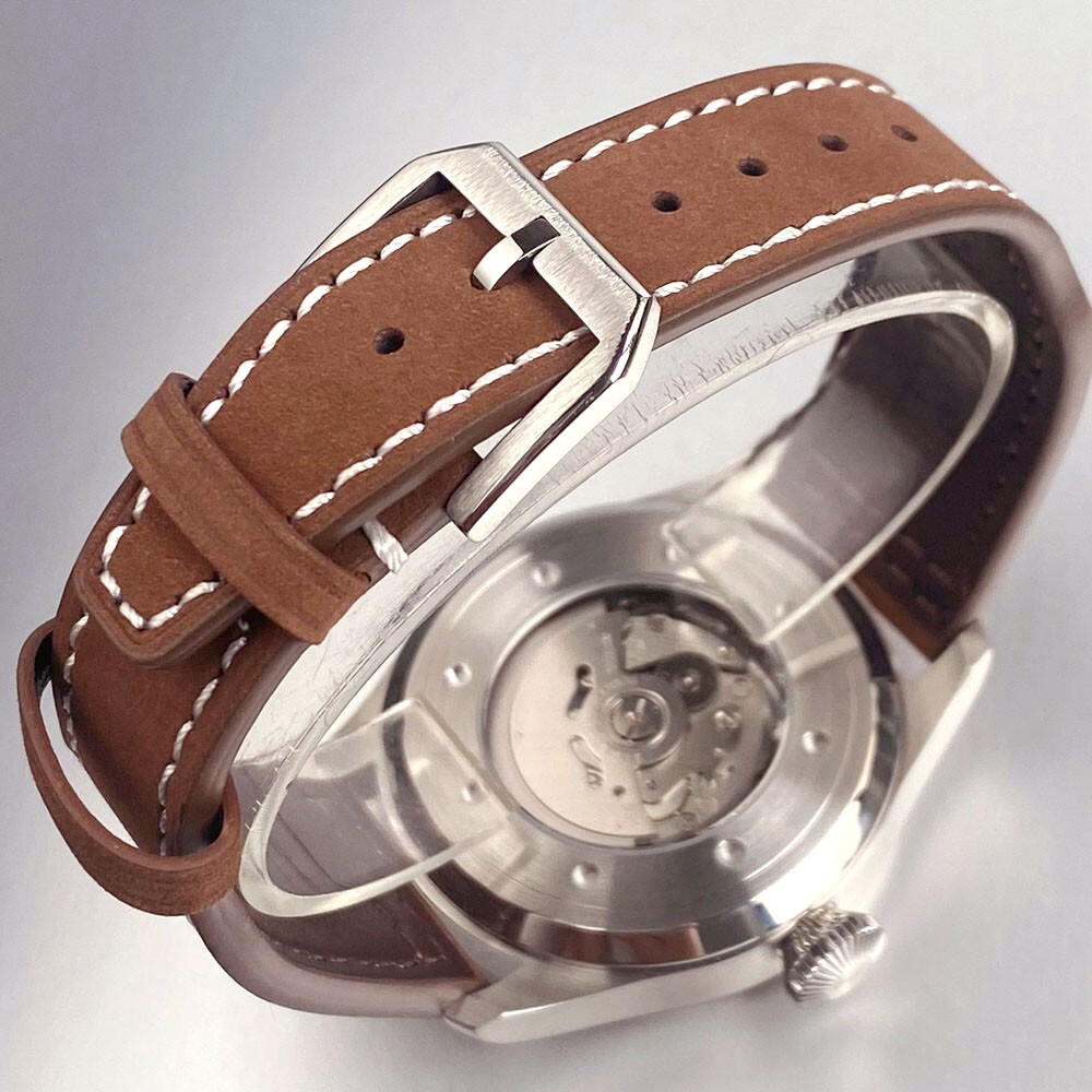 Tandorio 43mm Retro Pilot Sapphire Glass 20ATM NH35A PT5000 Men Mechanical Watch