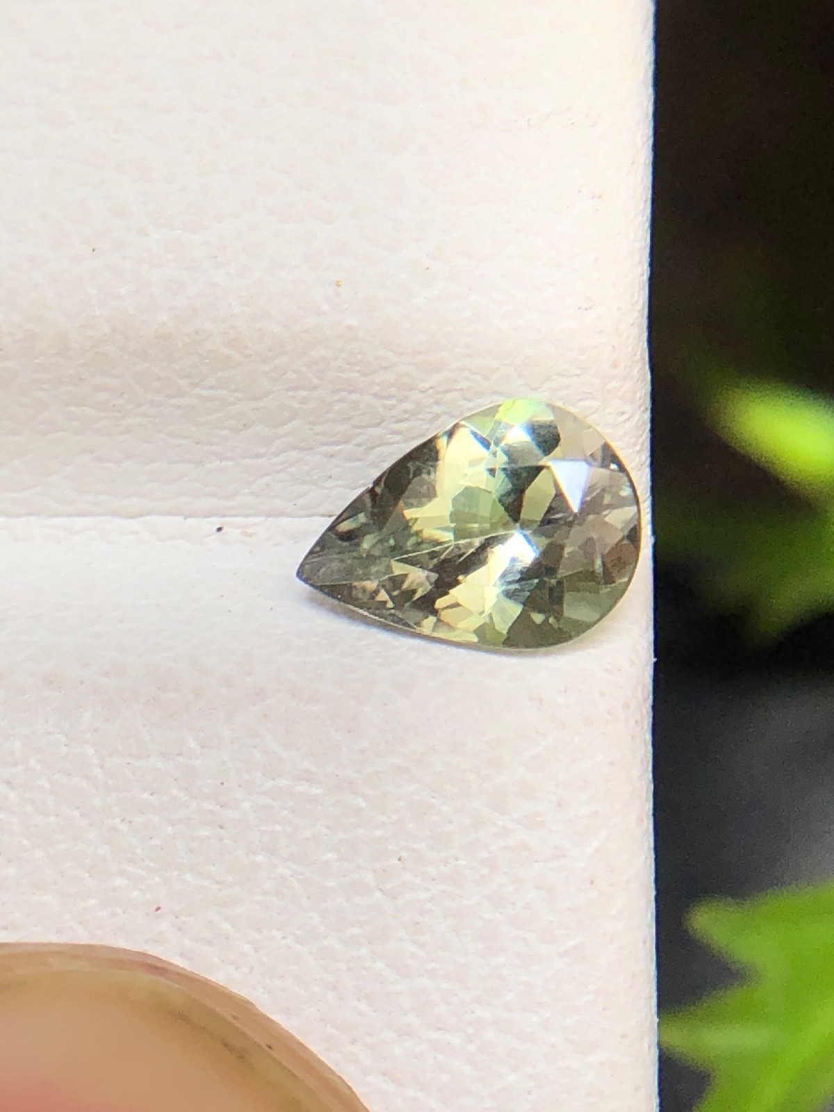 Natural Tanzanite Pear, Golden Purple Color 7×5 MM Faceted Zoisite Gemstone