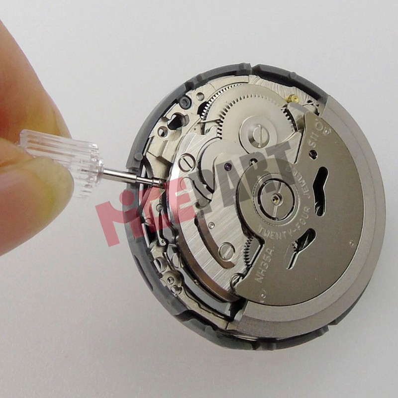 New Japan NH35A Automatic Watch Movement SII or TMI black date window 24 jewels
