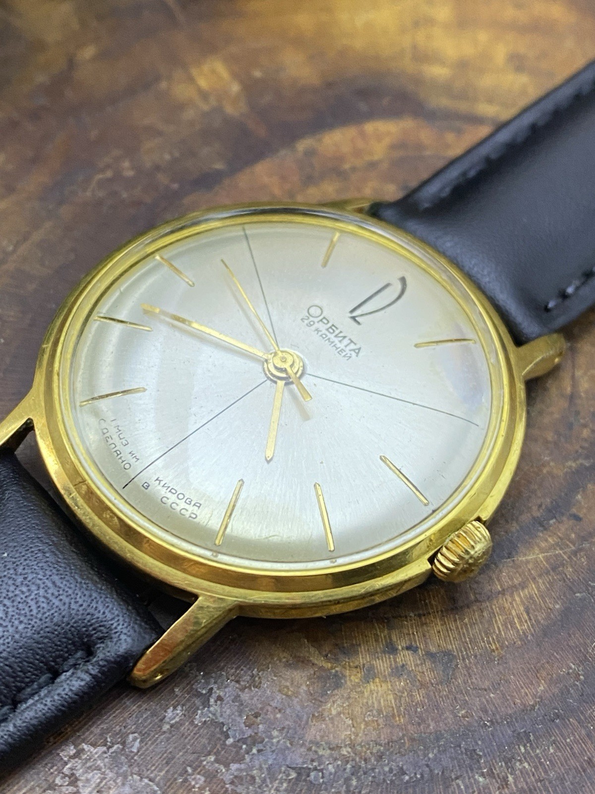 POLJOT ORBITA Automatic slim 29 Jewels Russian USSR luxury wrist watch #9001