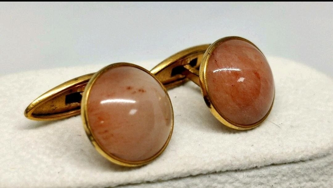 Vintage Soviet cufflinks USSR jewelry, 1960s – 1970s.