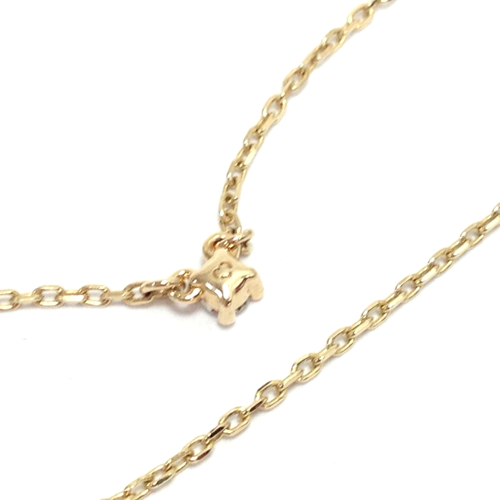 Pandora Era 14K Yellow Gold 0.05 ct Lab Grown Diamond Solitaire Necklace Adj.