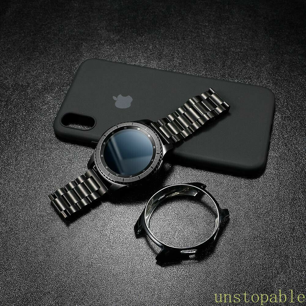 For Samsung Galaxy Watch 46mm (1st Gen) Metal Watch Band + TPU Case SM-R800 R805
