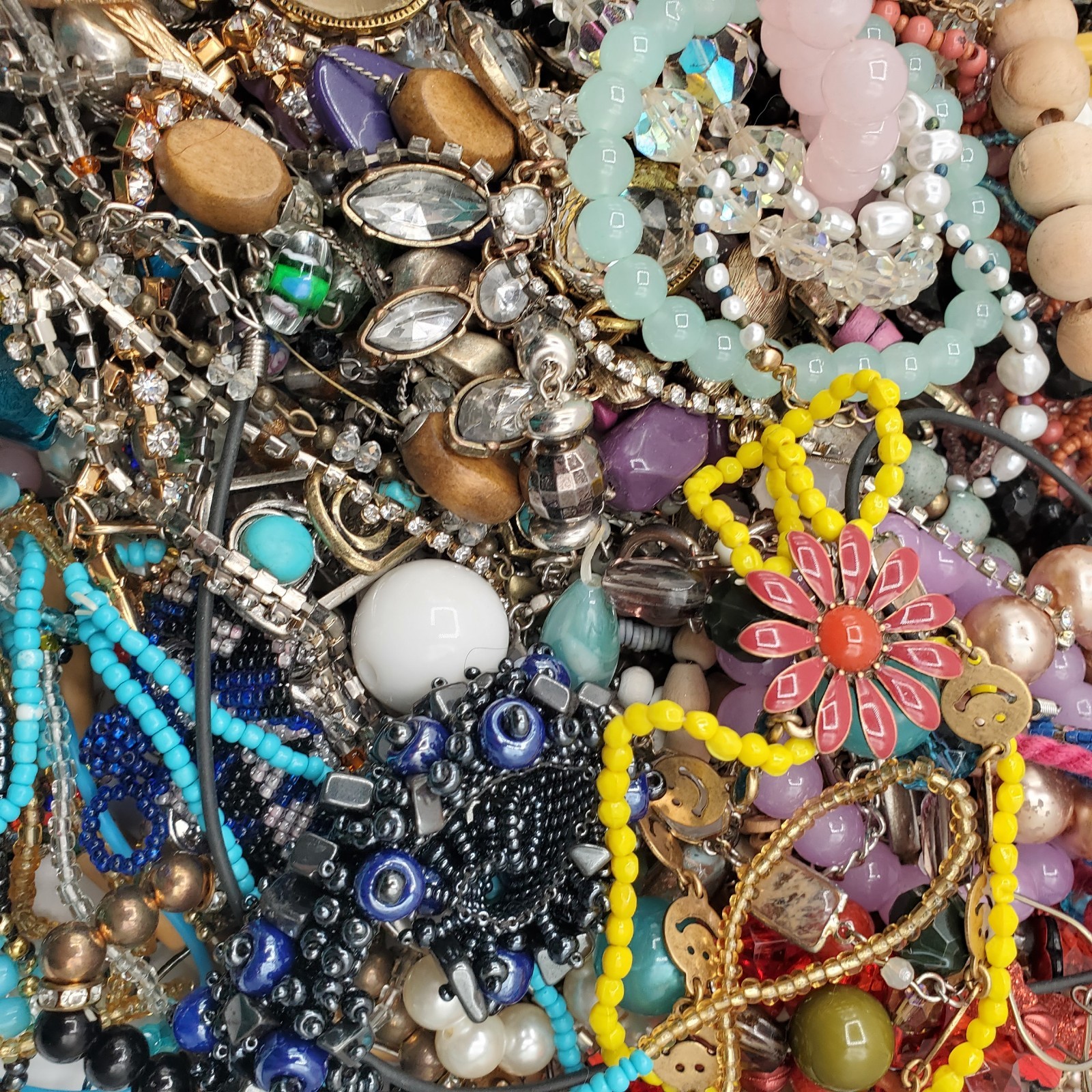 5 Pounds Vintage to Modern Costume Mystery Jewelry Junk Tangled Estate Lot
