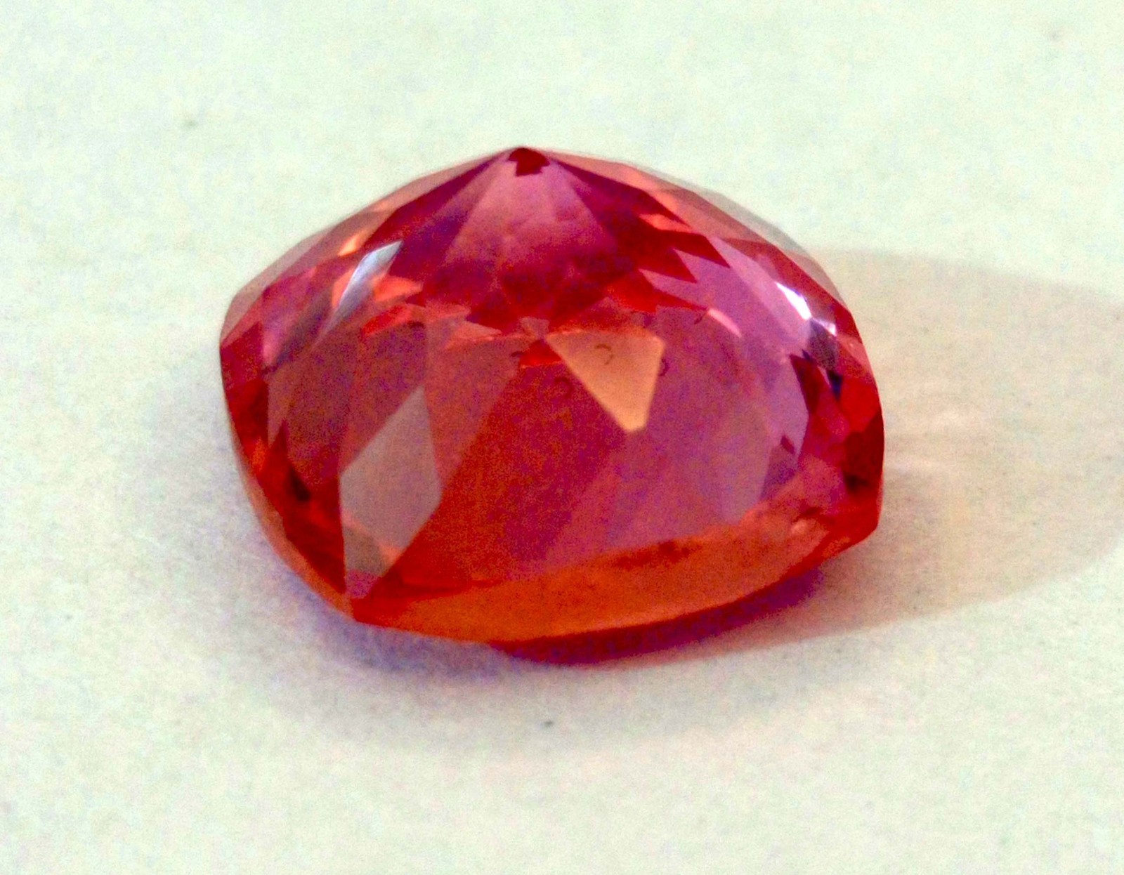 Certified Padparadscha Cushion Cut 7-9 Ct Sapphire Natural Loose Gemstone RK268