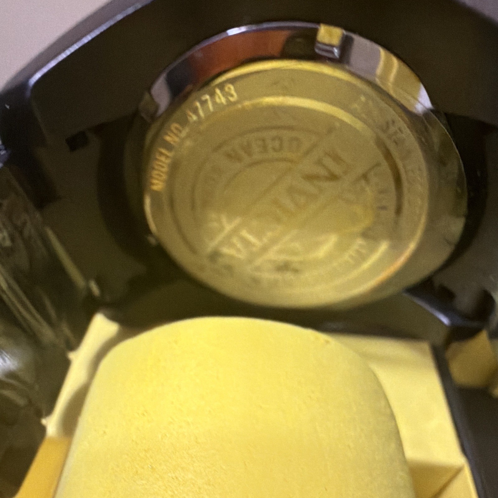 Invicta Ocean Voyage Men’s Quartz Black/Gold Date 100m 52mm+ w/Box Manual