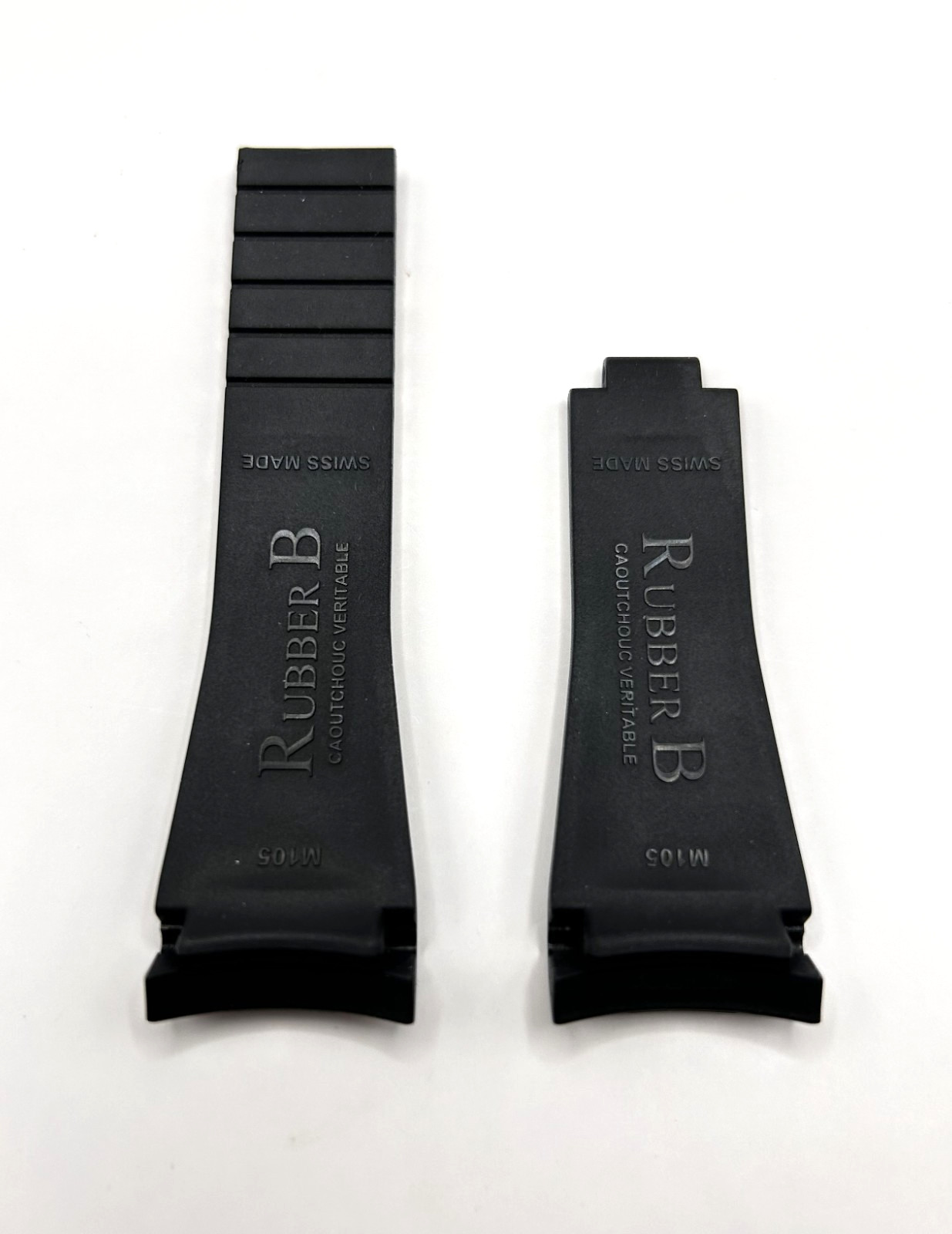 Preowned Genuine Rubber B Strap M105-BK/VCWT For Rolex Explorer II 216570! 61162