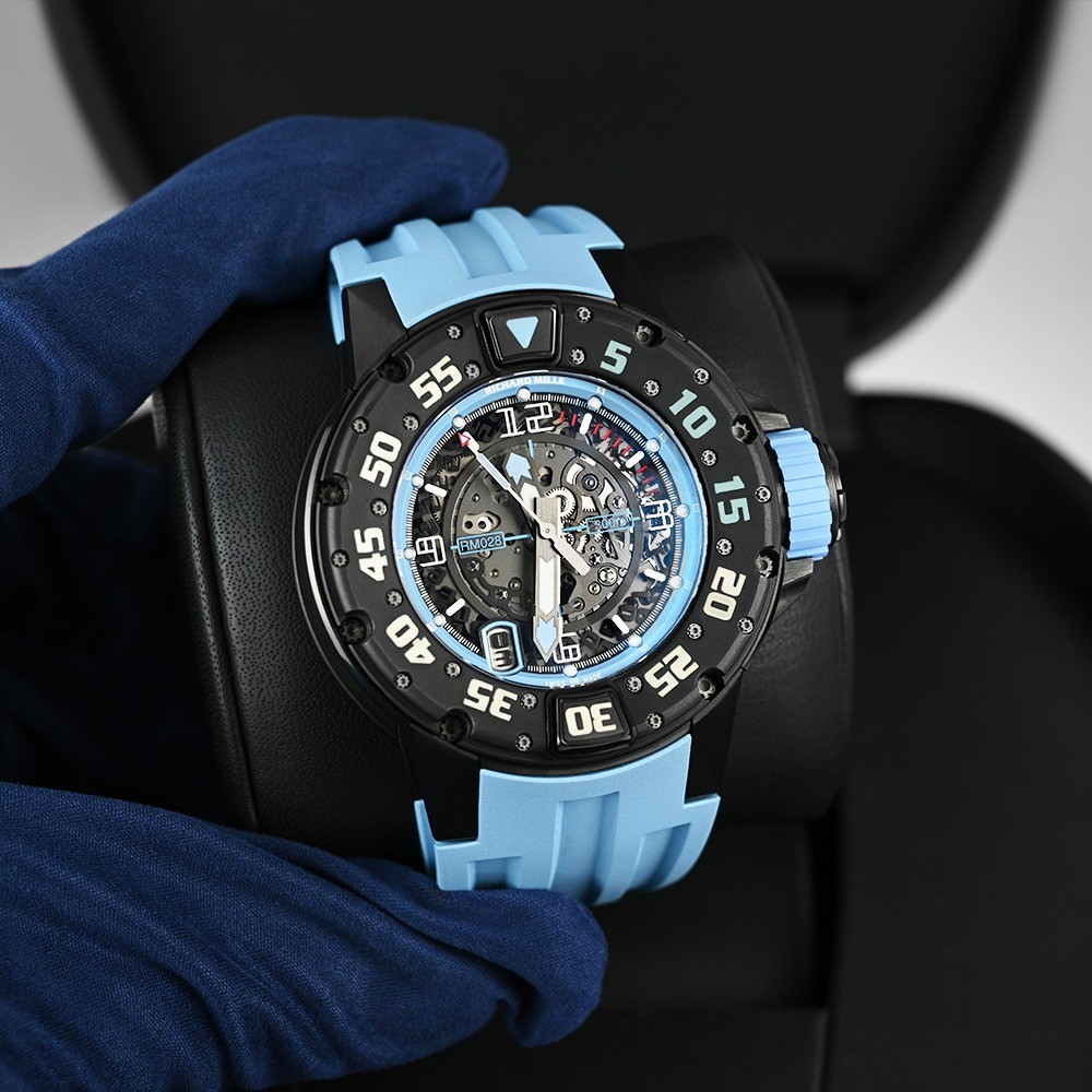 Richard Mille RM 028 Watch 47MM Skeleton Arabic Numerals Dial Titanium