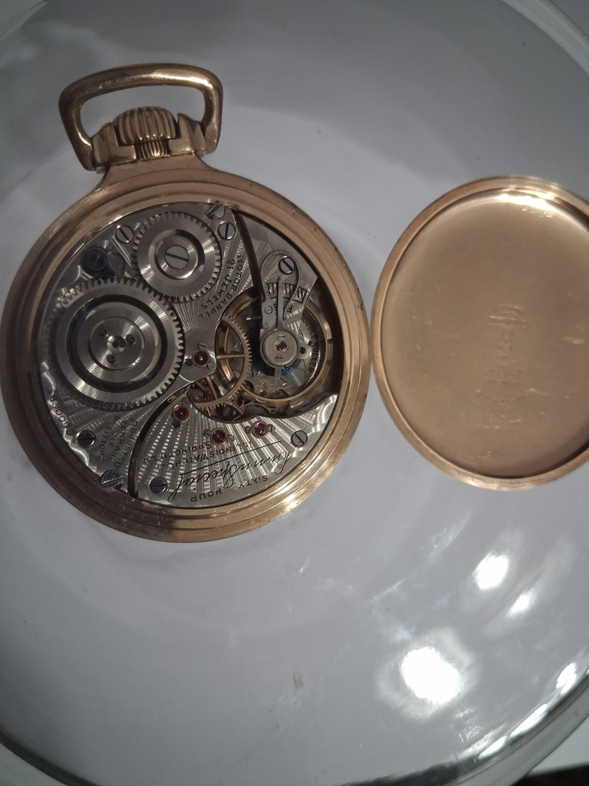 1900’s Illinois Pocket Watch 21J Bunn Size 16 Railroad 60 Hours WORKS! W 11