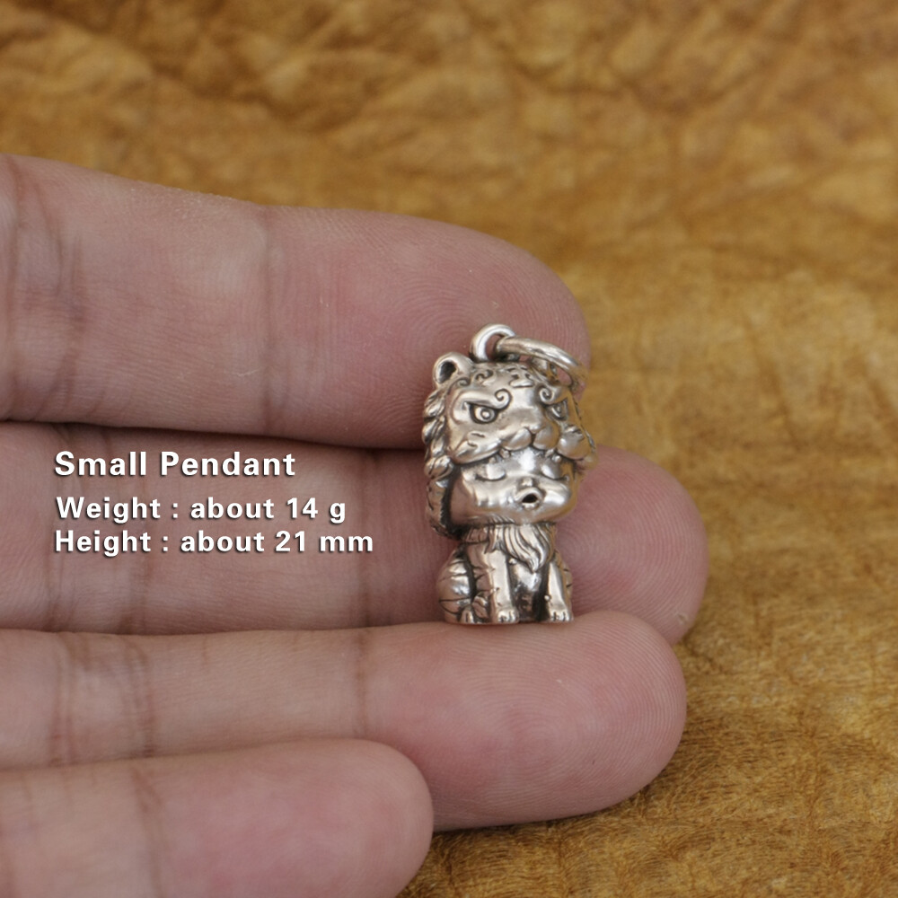 Cute Tiger 925 Sterling Silver Q Version Charms Animal Pendant TA360A HZ