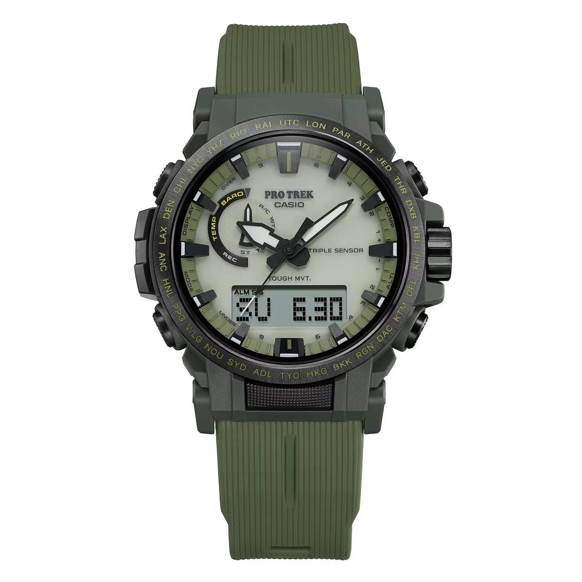 CASIO Pro Trek Climber Line Digital Compass Altimeter Temperature PRW 61LD 3JF G