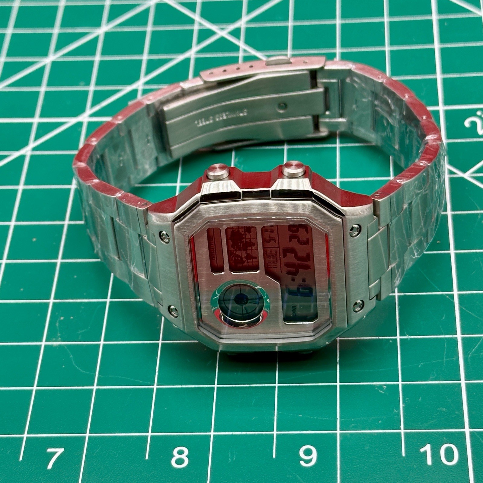 Custom Casio Royale | World Time | Stealth Metal Case Mod | AE1200WH | Sapphire