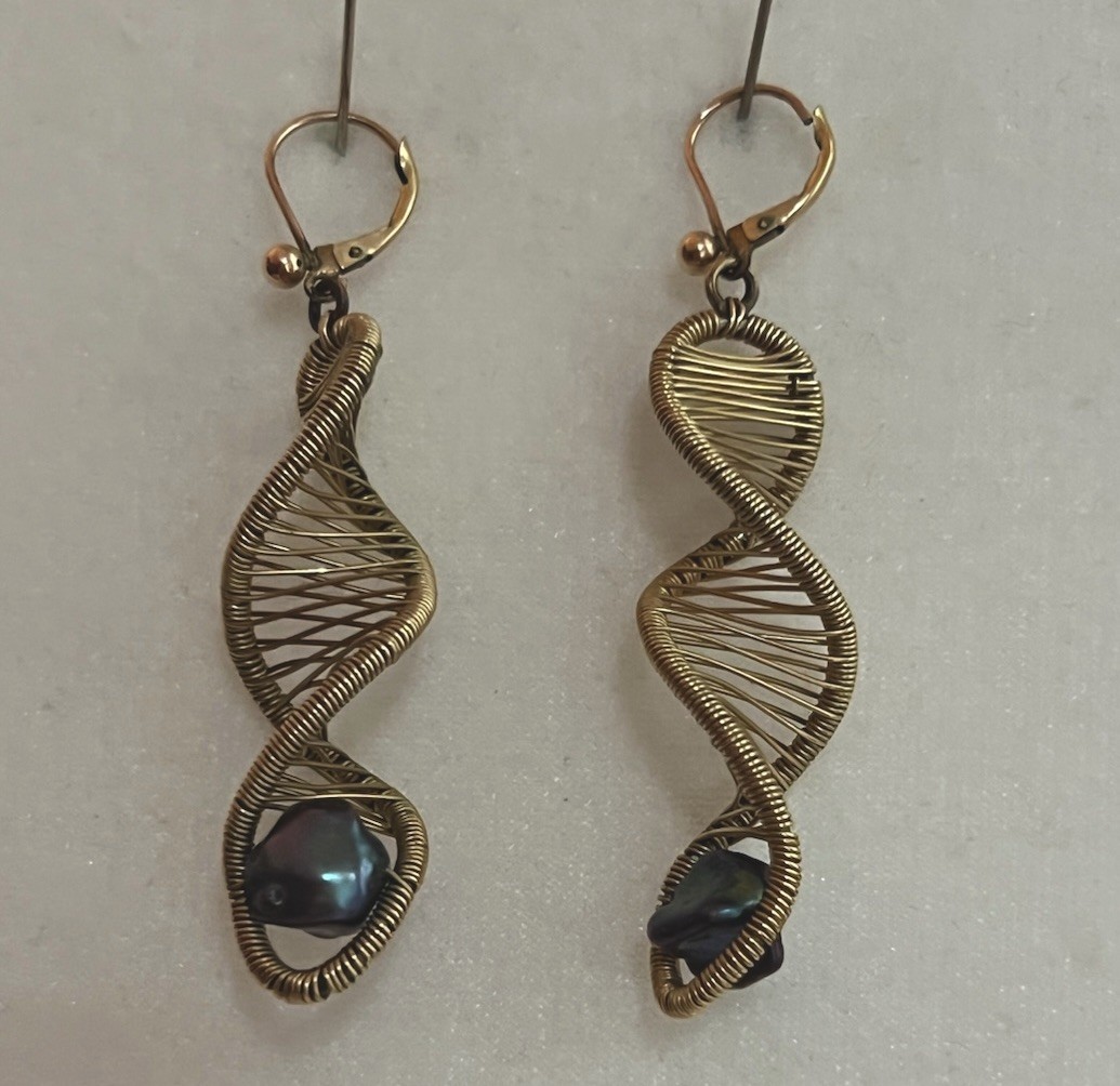 Tana Acton DNA Double Helix Earrings