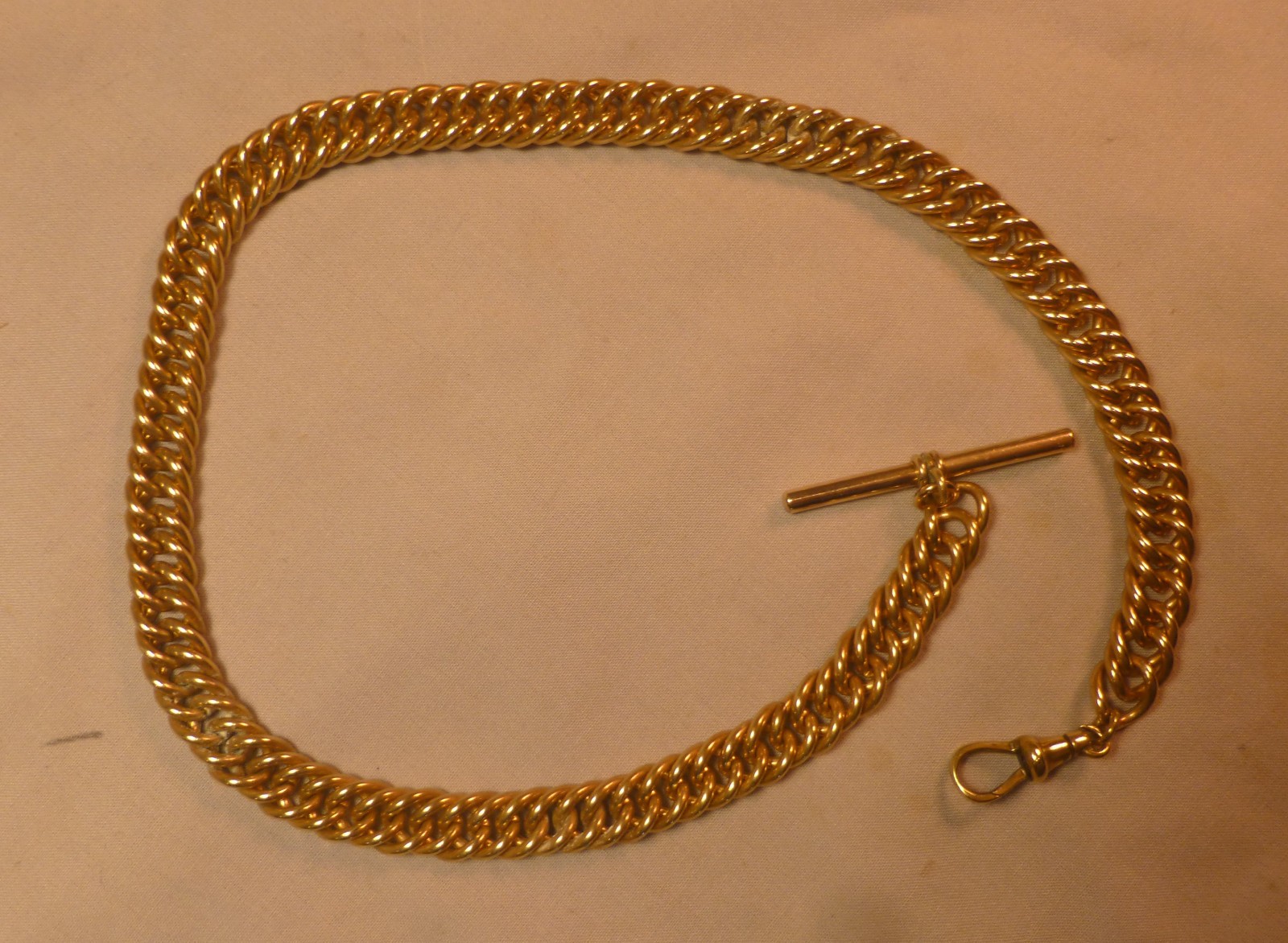 Vintage Very Heavy Pocket Watch Chain – 17″ long & Weighs 67 Grams -BEST OFFER-