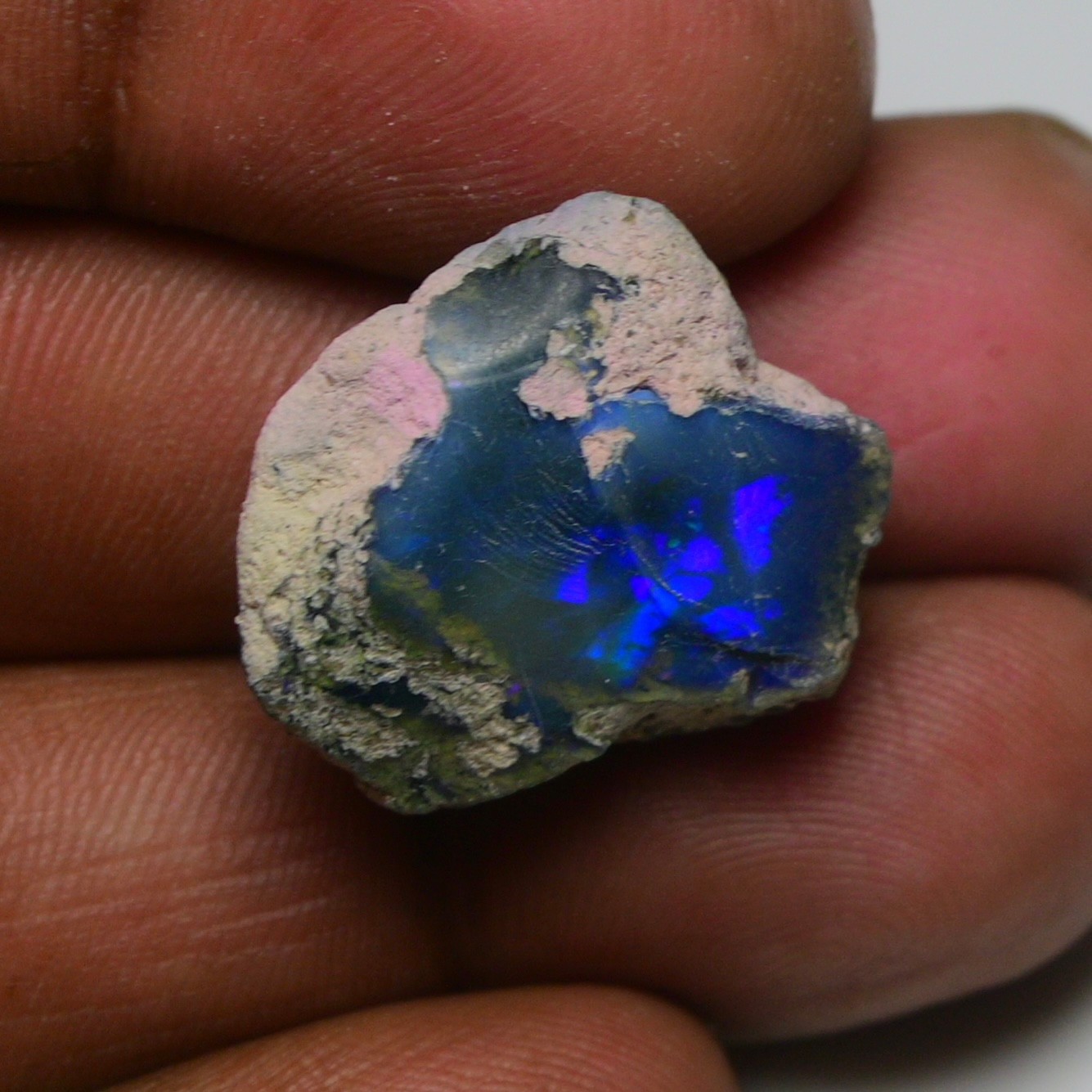 Natural Ethiopian Black Opal Rough 17.50 Ct – Ideal for Jewelry, Welo Fire Opal