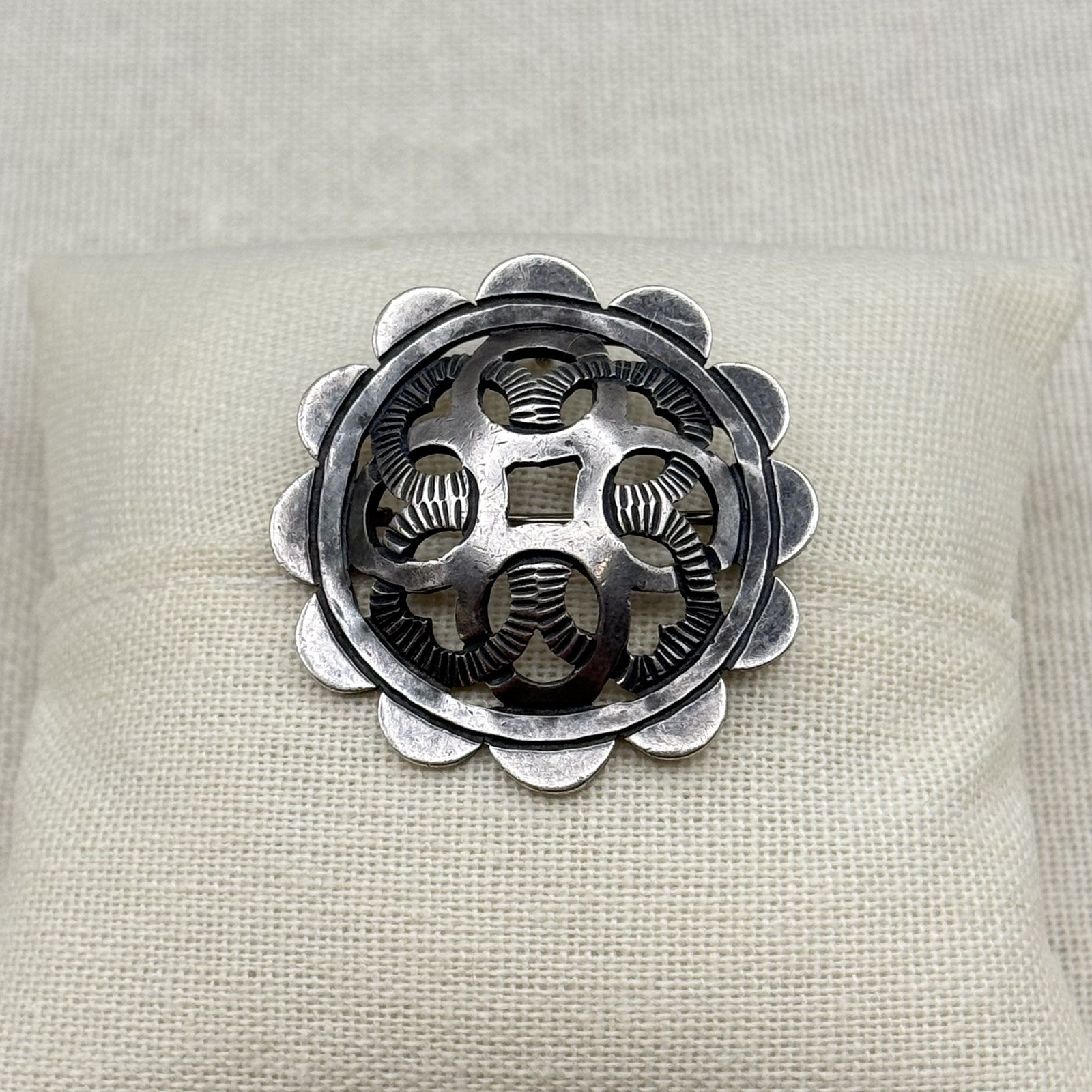 Vintage Mexico Taxco Brooch Pendant Victoria Sterling Silver Eagle 12 MCM