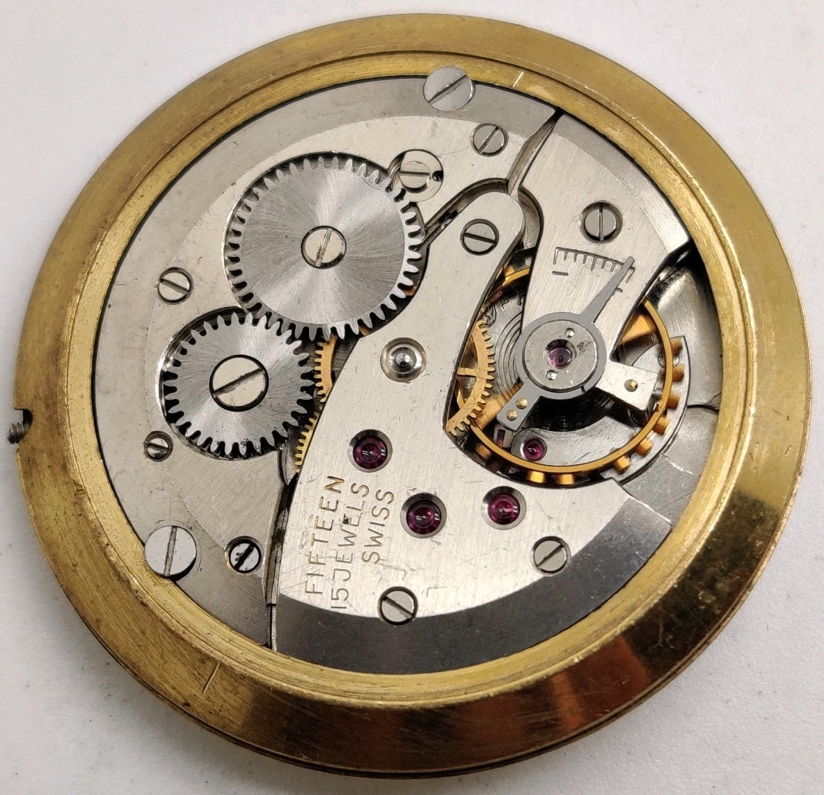 Rare Majex High Grade Recta FA12 15 Jewel watch movement Runs For Repair