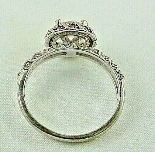 Signed CN FUZION Cubic Zirconia Sterling Silver Ring Size 7