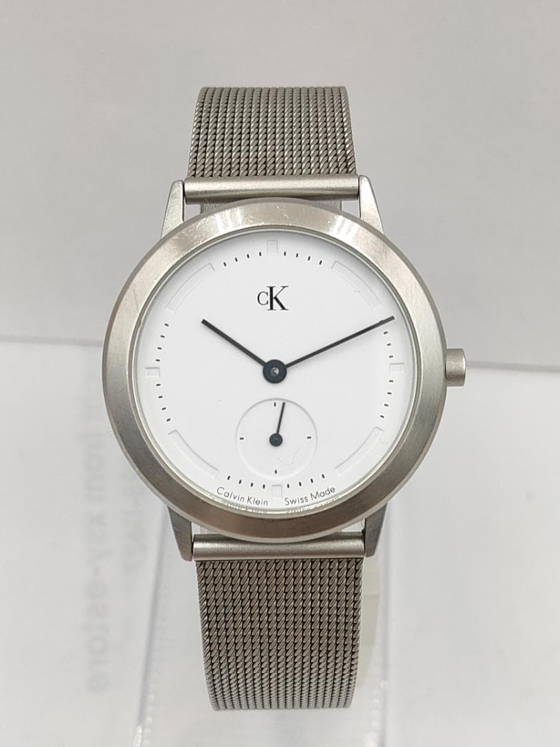 ck Calvin Klein K3321 Minimal Small Seconds Quartz M Dead battery