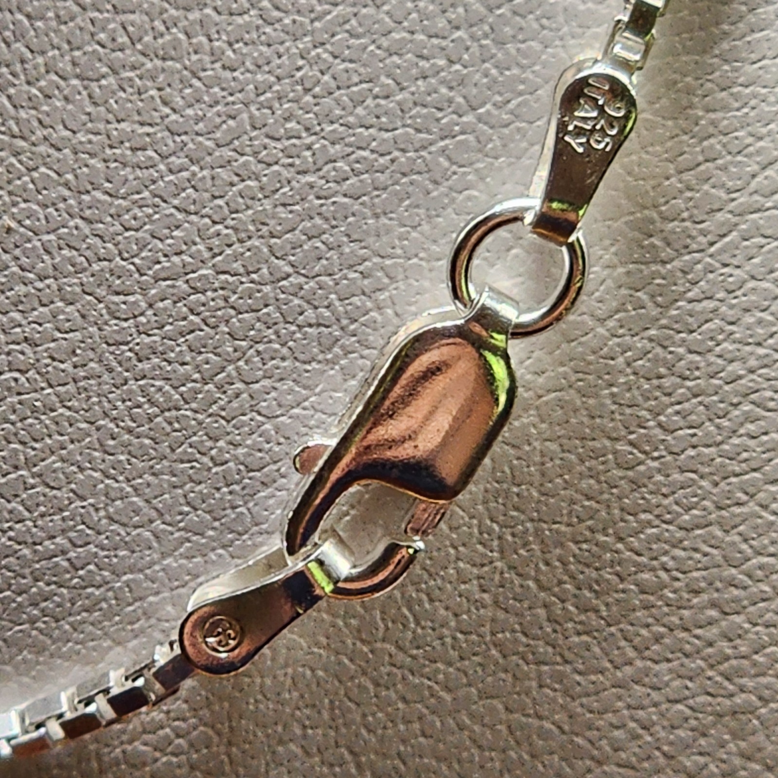 925 NEW Italian Sterling Silver Box Chain 16″ 1mm width