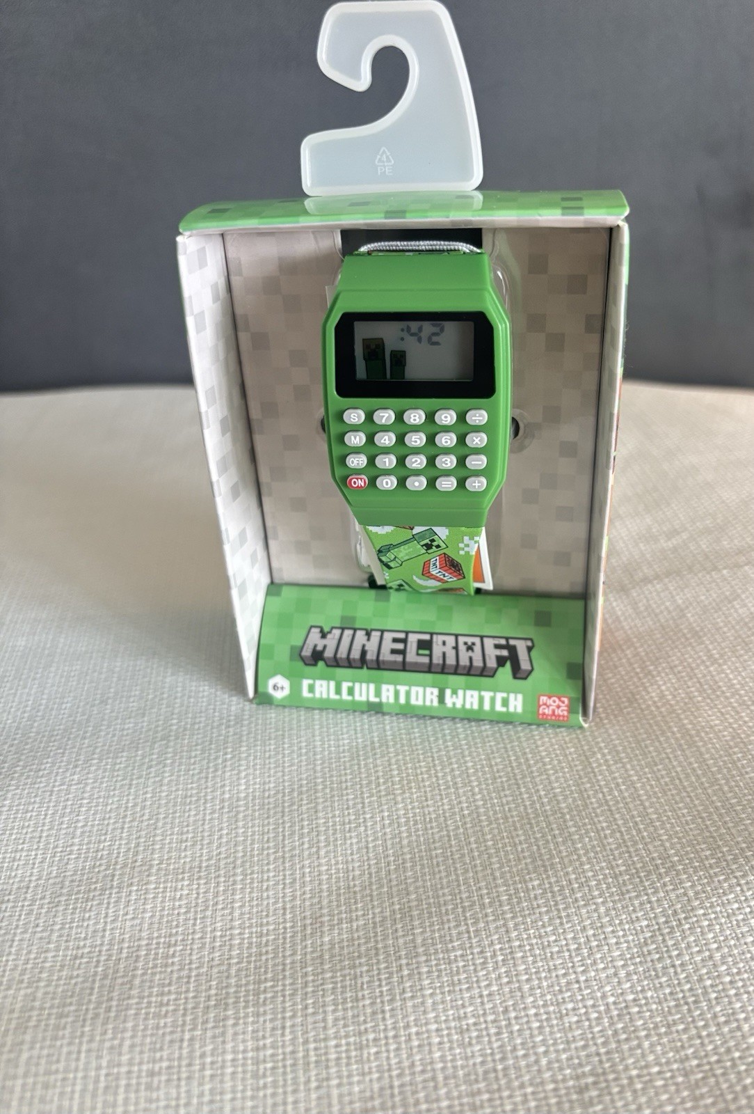 Minecraft Unisex Child Watch with Plastic Strap Color Green (MIN4177WM)