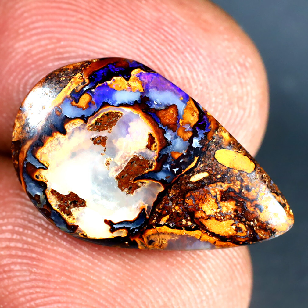 6.84 ct Resplendent Fancy (20 x 13 mm) Multi Australian Koroit Boulder Opal